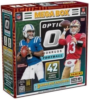 51K83BSVE2L Generic 2023 Panini Donruss Optic Football Mega Box w/Blue Hyper Prizms(42 Cards/Box)