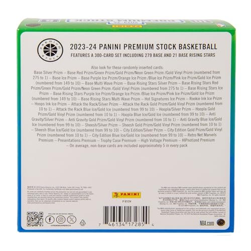 2023-24 Panini Premium Stock Basketball Trading Cards Mega Box