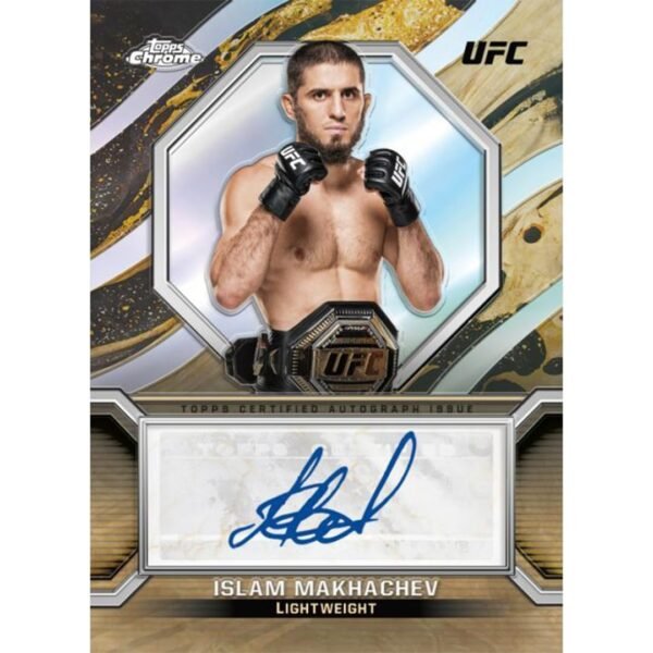 618tmokp6rL Topps UFC Chrome 2024 - Mega Box: 48 Collectible Trading Cards - Unisex - Multicolor Parallels - 1 Autograph Guaranteed