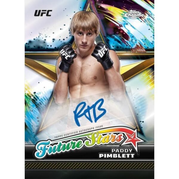 61AgudZYmQL Topps UFC Chrome 2024 - Mega Box: 48 Collectible Trading Cards - Unisex - Multicolor Parallels - 1 Autograph Guaranteed