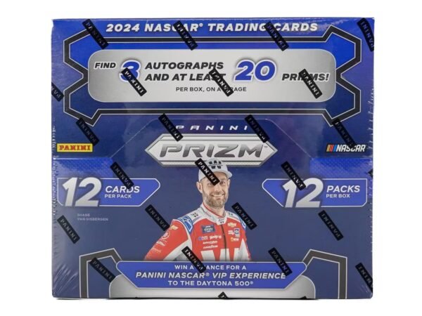 718fxR4UOZL-1 2024 Panini Prizm NASCAR Racing Hobby Trading Card Box (3 Autographs Per Box)