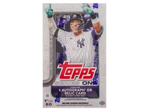 2025 Topps Series 1 Baseball Trading Card MLB Hobby 20 Pack Box (1 Autograph or Relic)