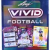 2024 Leaf Vivid Football Hobby Trading Card Box 5 Autographs